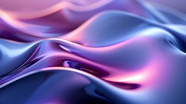 Windows 11 bloom default wallpaper shows abstract purple blue liquid flow on metallic smooth surface. Suitable for backgrounds, wallpapers, tech designs.