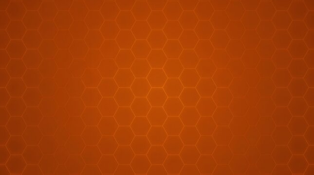 Abstract orange background with a subtle geometric hexagonal pattern
