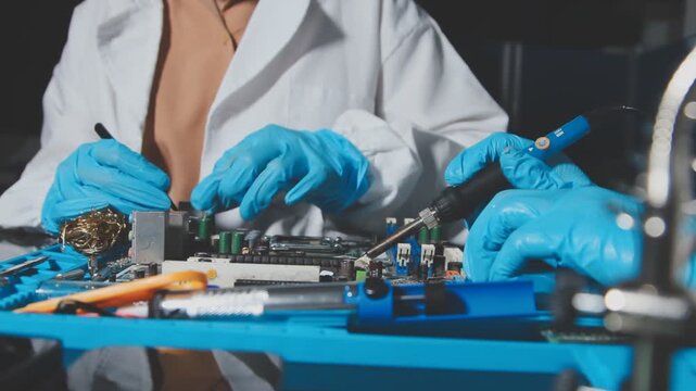 IT Engineer installing Hardware Equipment Development Facility Engineer &nbsp;Maintenance computer Motherboard Electronic repair shop technology business