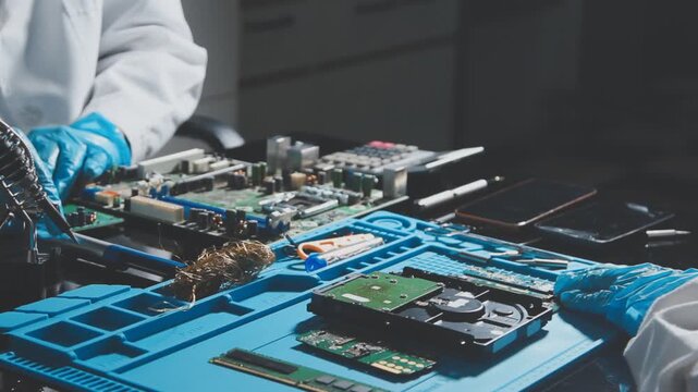 IT Engineer installing Hardware Equipment Development Facility Engineer &nbsp;Maintenance computer Motherboard Electronic repair shop technology business