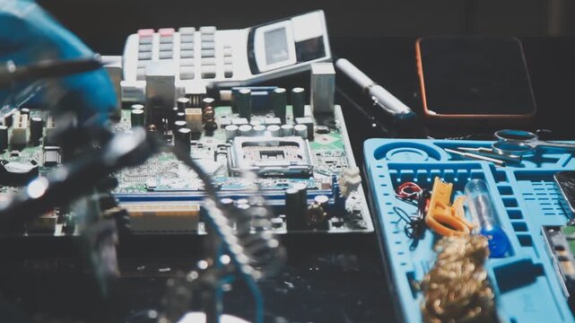 IT Engineer installing Hardware Equipment Development Facility Engineer &nbsp;Maintenance computer Motherboard Electronic repair shop technology business