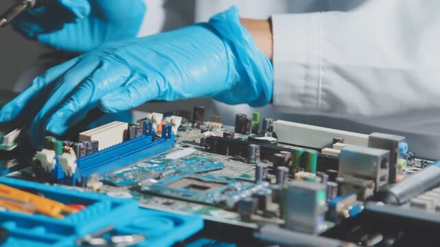 IT Engineer installing Hardware Equipment Development Facility Engineer &nbsp;Maintenance computer Motherboard Electronic repair shop technology business