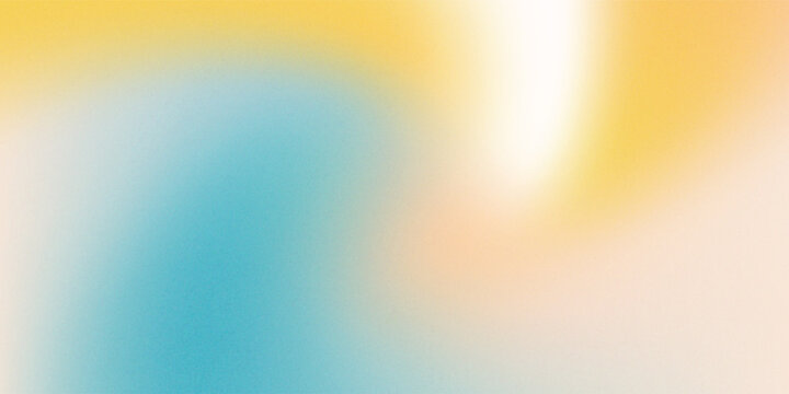 Blurred color gradient background, abstract turquoise blue yellow grain gradation texture, vector soft khaki texture abstract background