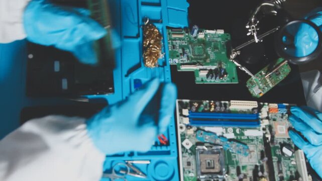 IT Engineer installing Hardware Equipment Development Facility Engineer &nbsp;Maintenance computer Motherboard Electronic repair shop technology business