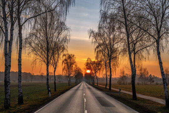 Sonnenaufgang bei Nebenstedt