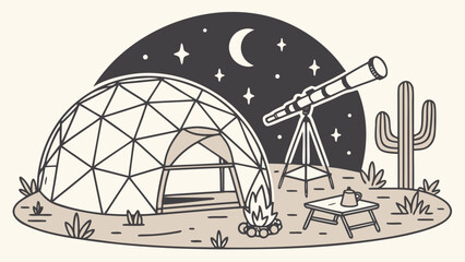 Observatory dome with telescope under a starry night sky observatory telescope © Juba