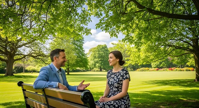 Elderly couple enjoying outdoor park picnic together.