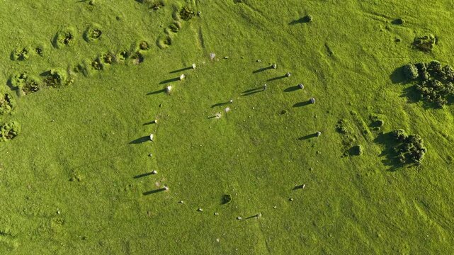 The hurlers stone circle bodmin cornwall uk 