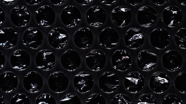 Abstract Bubble Wrap Pattern with Shiny Reflections