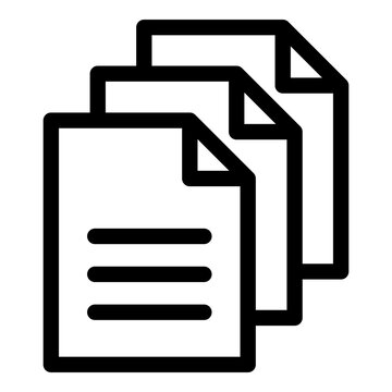 Duplicate icon. Vector line icon