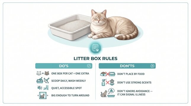Litter box dos and donts for cats
