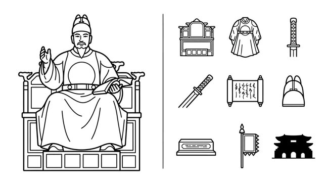 King Sejong the Great and Joseon Dynasty Heritage Icons