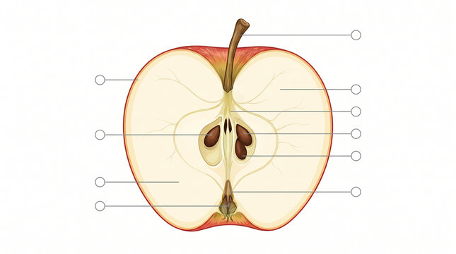 apple on white background education 