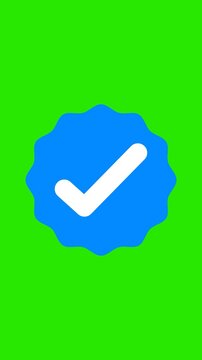 Check mark animation in flat and modern style. Full HD. 4K