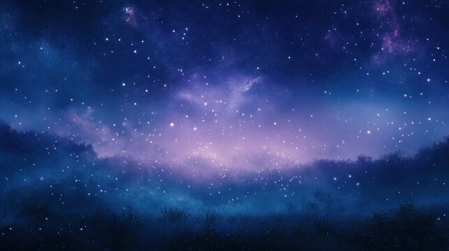 Abstract night sky colors