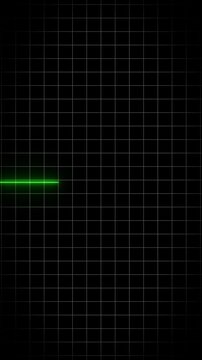 EKG Heart Monitoring Endless loop animation on black background. Full HD. 4K