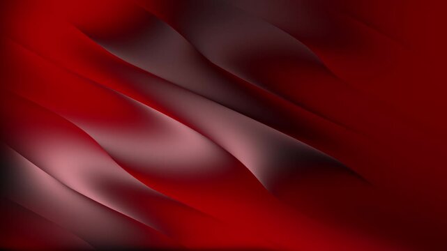 Abstract dark red background with smooth diagonal flowing waves and soft light shadows for professional graphic design projects and modern digital creative presentation