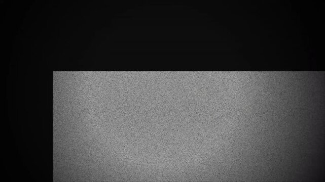 VHS static noise texture with glitch distortion over black background  analog television signal loss overlay.