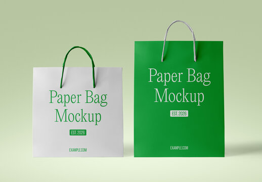 Front Paper Bag Mockups