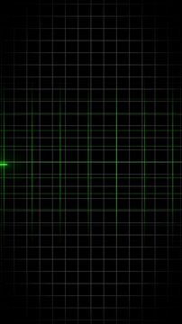 EKG Heart Monitoring Endless loop animation on black background. Full HD. 4K