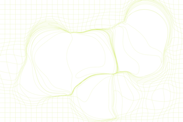 Abstract Distorted Grid Overlay PNG with Organic Wave Lines and Transparent Background © anastasiiam