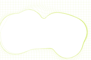 Abstract Distorted Grid Overlay PNG with Organic Wave Lines and Transparent Background © anastasiiam