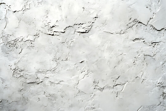 White Plaster Wall Texture With Rough Surface Imperfections And Natural Shadows.