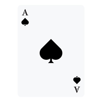 Poker set with isolated cards. Poker playing cards,