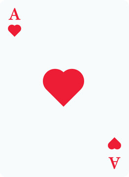 Poker set with isolated cards. Poker playing cards, 