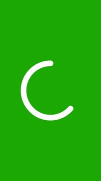 Smooth Loading Animation for Waiting and Buffering Screens. Full HD. 4K
