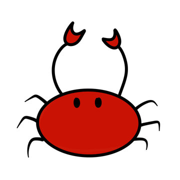 cartoon crab red devil