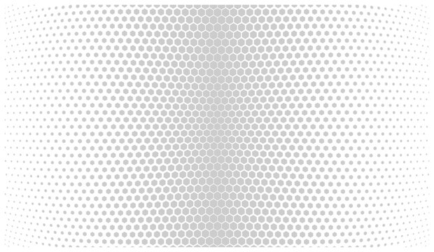 Geometric pattern with dots and hexagonal shapes in gradient layout