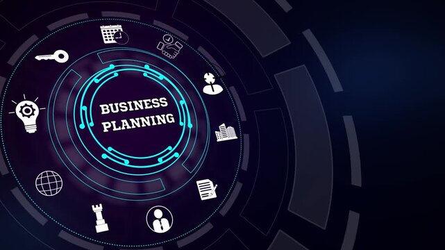 Innovative financial roadmap presentation framework built for modern commercial firms, designed with creative glowing linear light assets for enterprise business planning