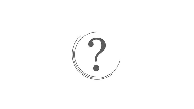 Question Mark Animated video