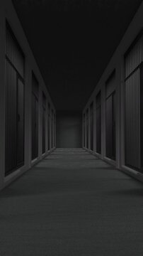 Animation of empty Prison cell. Full HD. 4K