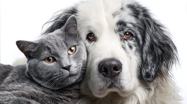 Best friends forever canine feline companionship love