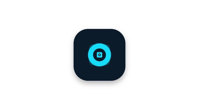 Modern flashlight icon for mobile smartphone application
