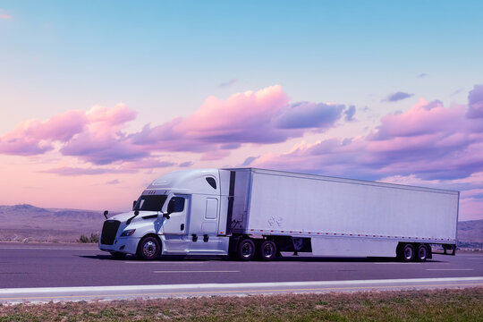 truck on the highway