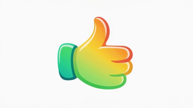 colorful animated fruit character walking in loop