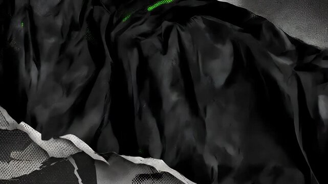 Black Distressed Paper Texture Animation &ndash; Jittery Analog Grunge Motion Loop