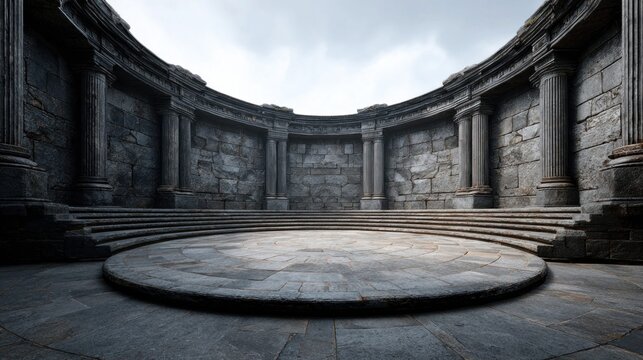 Ruined amphitheater evokes history and forgotten grandeur