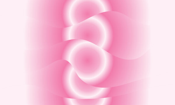 Abstract soft pink background with smooth wavy layers and flowing gradient light shapes Vector, illustration