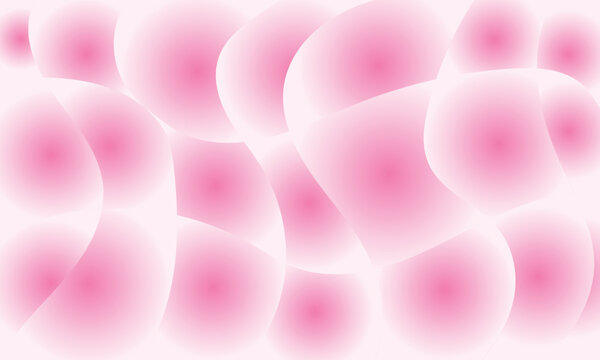 Abstract pink background with soft glowing bubbles and smooth fluid shapes for modern design Vector, illustration