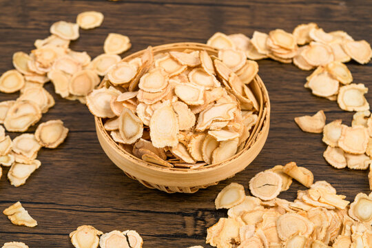                     American ginseng, a medicinal herb from the high plateau region           