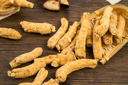                     American ginseng, a medicinal herb from the high plateau region           