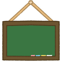 green chalkboard illustration