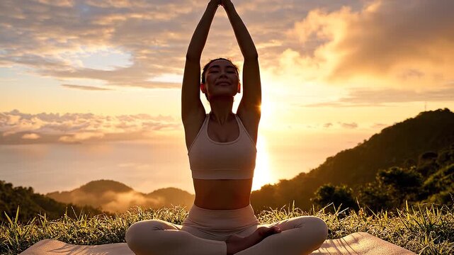 yoga on the beach