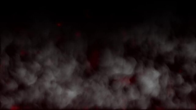 smoke effects slowly moving on a black background. swirling smoke rolling low across the ground.