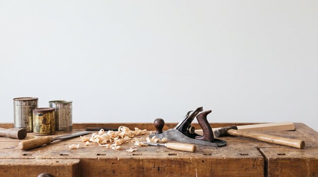 old plane and wood