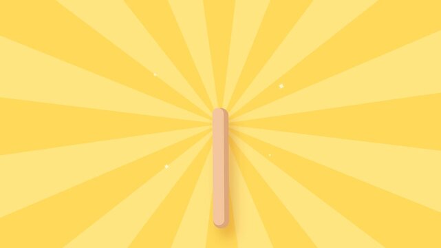 Bitten Watermelon Popsicle Ice Cream Animation Stop Motion Vector Loop